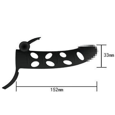 Новинка раздела Секс игрушки - Baile Pretty Love Penis Sleeve 6", черная