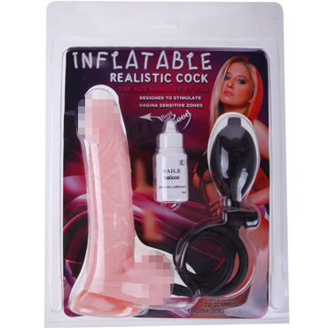 Baile Inflatable Realistic Cock, телесный - фото, отзывы