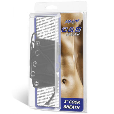 Blue Line 3" Cock Sheath, черная - фото, отзывы