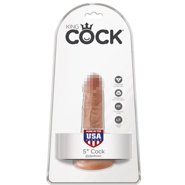 Pipedream King Cock 5", телесный — фото 1