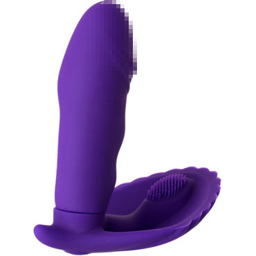 Toyfa A-toys 15 Modes Vibrator, фиолетовый, Вибратор вставной со стимуляцией клитора и другие товары ToyFa с фото
