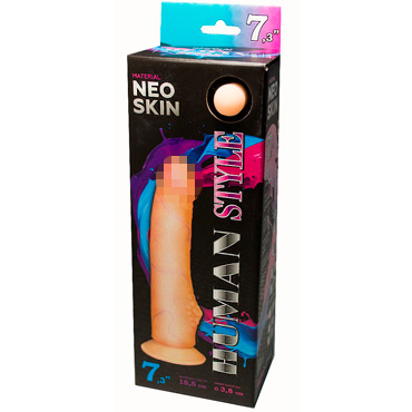 Биоклон Human Style 7,3", телесный, Фаллоимитатор реалистичный на присоске