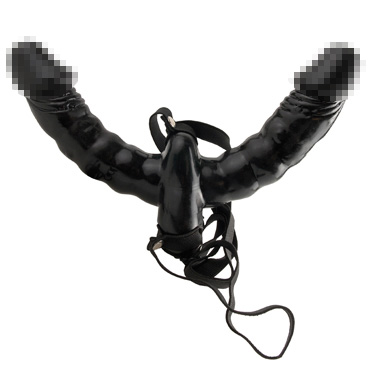 Pipedream Fetish Fantasy Series Vibrating Double Delight Strap-On, черный