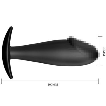 Baile Pretty Love Special с реалистичной головкой, черная, Анальная пробка и другие товары Baile с фото