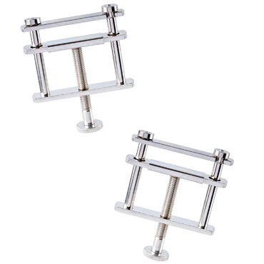 Pipedream Fetish Fantasy Series Nipple Vises, серые