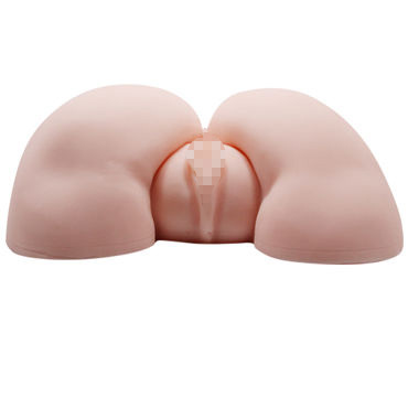 Baile Crazy Bull Vagina and Anal, телесный, Мастурбатор вагина и анус с вибрацией и другие товары Baile с фото