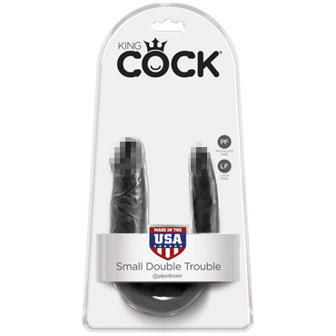 PipeDream King Cock Small Double Trouble, черный — фото 1