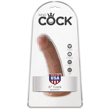 PipeDream King Cock 6" Cock, загорелый — фото 1