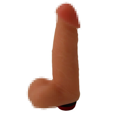 Биоклон Вибратор реалистичной формы, С мошонкой