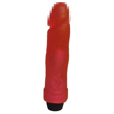 Биоклон Вибратор Реалистик, красный, С многоскоростной вибрацией