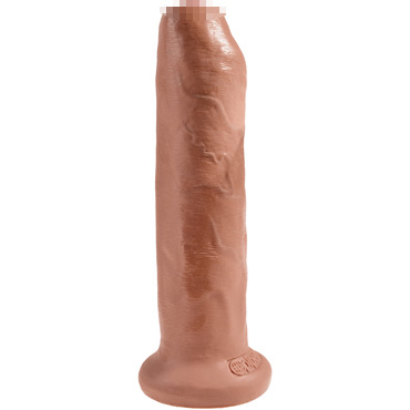 Pipedream King Cock 7" Uncut Cock, загорелый — фото 2