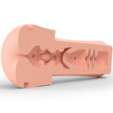 Mystim Opus E - Anal Version, черный/телесный - Мастурбатор с электростимуляцией - купить в секс шопе