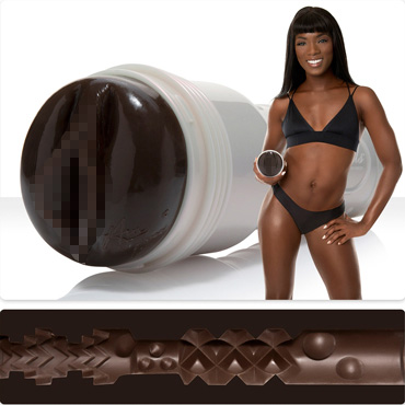 Fleshlight Girls Ana Foxxx Silk, коричневый/белый, Копия вагины понозвезды Аны Фокс