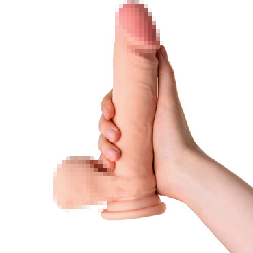 Toyfa RealStick Elite Dildo Leo, телесный, Реалистичный фаллоимитатор с присоской и другие товары ToyFa с фото