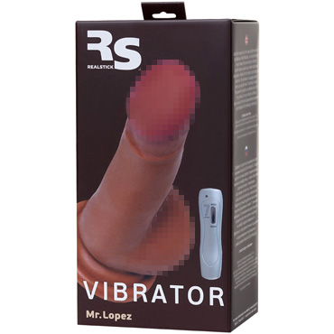 Toyfa RealStick Elite Vibro Mulatto Mr. Lopez, коричневый - фото 7