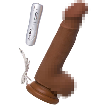 Toyfa RealStick Elite Vibro Mulatto Mr. Lopez, коричневый, Реалистичный вибратор с присоской