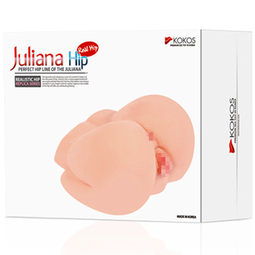 Kokos Juliana Hip, телесный, Мастурбатор полуторс с вагиной и анусом и другие товары Kokos с фото