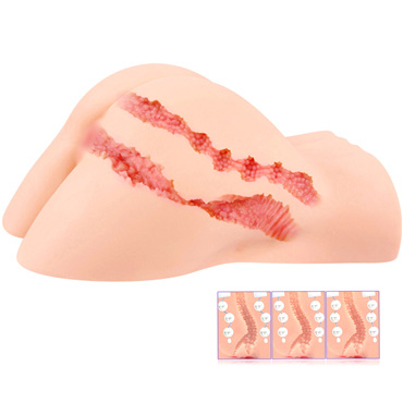 Kokos Hera Real Hip vibro, телесный, Мастурбатор полуторс с вибрацией и другие товары Kokos с фото