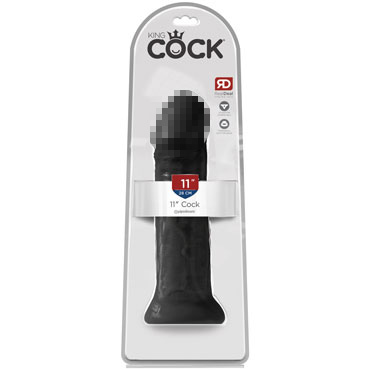 Pipedream King Cock 11", черный — фото 1