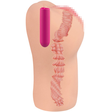 Kokos Bellana Auto, телесный, Мастурбатор-вагина с богатым насыщенным рельефом и вибрацией и другие товары Kokos с фото