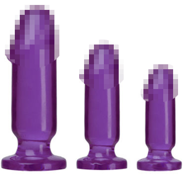 Doc Johnson Anal Starter Kit, фиолетовые, Набор анальных фаллоимитаторов