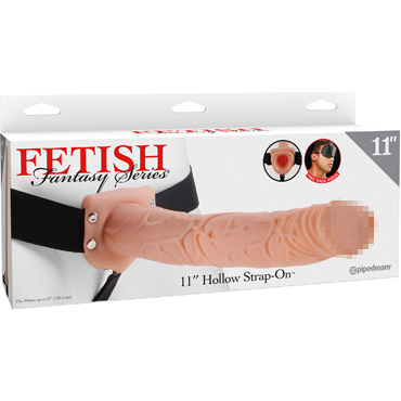 Pipedream Fetish Fantasy Hollow Strap-On, телесный — фото 1