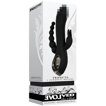 Evolved Trifecta, черный, Вибромассажер с тройной стимуляцией и другие товары Evolved с фото