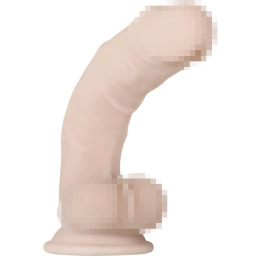 Evolved Real Supple Poseable 9,5", телесный - Реалистичный фаллоимитатор на присоске гибкий 24 см - купить в секс шопе