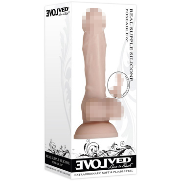 Новинка раздела Секс игрушки - Evolved Real Supple Silicone Poseable 6", телесный