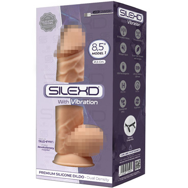Adrien Lastic SileXD 8,5" Vibe Dildo Model 1, телесный