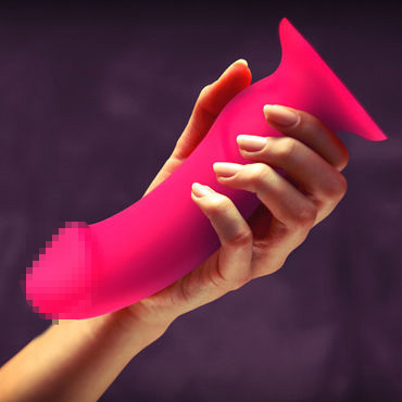 Fun Factory The Boss Stub, ярко-розовый - Многофункциональный фаллоимитатор с ограничительным основанием - купить в секс шопе