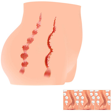 Kokos Cherry - Мастурбатор с вибрацией и ротацией, вагина и анус - купить в секс шопе