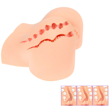 Kokos Alice - Мастурбатор с вибрацией и ротацией, вагина и анус - купить в секс шопе