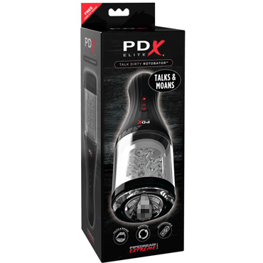 Pipedream PDX Elite Talk Dirty Rotobator, черный