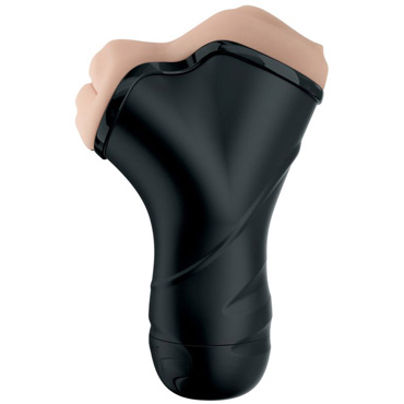 Pipedream PDX ELITE Double Penetration Vibrating Stroker, черный - фото, отзывы