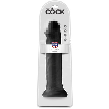 Pipedream King Cock 36 см, черный — фото 1