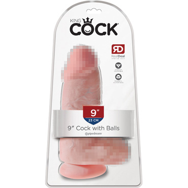 Pipedream King Cock Chubby 23 см, телесный — фото 1