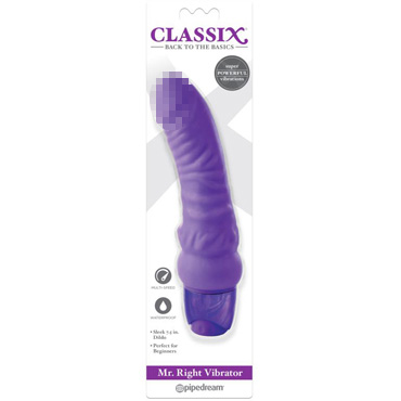 Pipedream Classix Mr. Right Vibrator, фиолетовый — фото 1