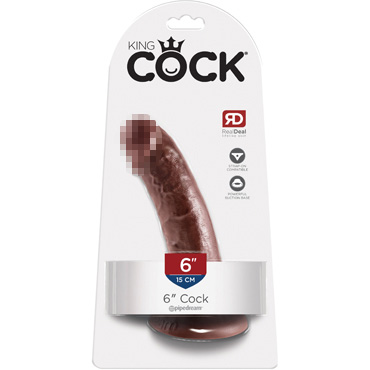 Pipedream King Cock 15 см, коричневый — фото 1