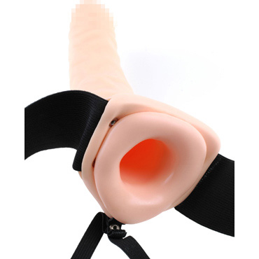 Pipedream Fetish Fantasy Hollow Strap-On 20 см, телесный - фото, отзывы