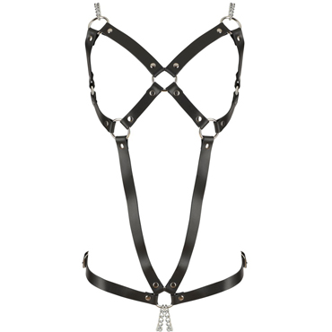 Zado Fetish Leather Harness, черная - фото, отзывы
