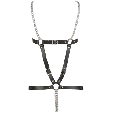 Zado Fetish Leather Harness, черная - Кожаная упряжь - купить в секс шопе