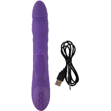 Sweet Smile Thrusting & Rotation Pearl Vibrator, фиолетовый — фото 4