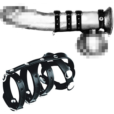 BlueLine C&B Gear Tripple Cock And Ball Strap With Leash Lead, черные