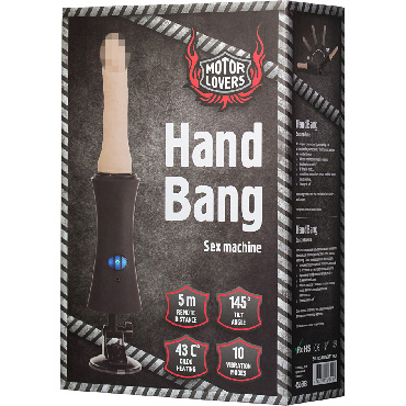 ToyFa MotorLovers HandBang, черная - подробные фото в секс шопе Condom-Shop