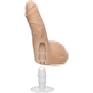 Doc Johnson Ryan Bones Signature Cocks, телесный, Фаллоимитатор с мошонкой на присоске и системой Vac-U-Lock и другие товары Doc Johnson с фото