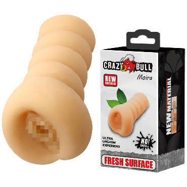 Baile Crazy Bull Moira, телесный, Компактный мастурбатор-вагина