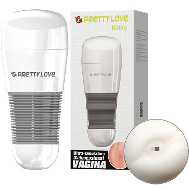 Baile Pretty Love Kitty Anus, белый, Мега-мастурбатор, анус
