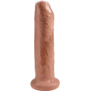 Pipedream King Cock Uncut Cock 18 см, загорелый - Фаллоимитатор на присоске необрезанный - купить в секс шопе