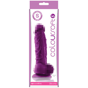 NS Novelties ColourSoft Soft Dildo 13см, фиолетовый — фото 1